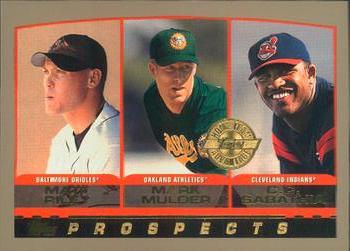 2000 Topps #446 Riley/Mulder/Sabathia PROS Home Team Advantage PSA 10