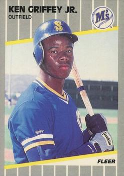 1989 Fleer #548 Ken Griffey Jr. PSA 8