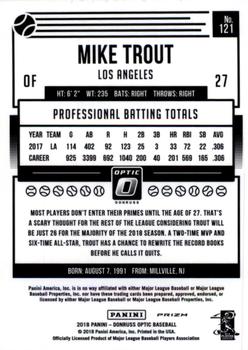 2018 Donruss Optic #121 Mike Trout Holo PSA 10