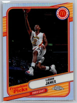 2024 Topps Chrome McDonald's All American Franchise Picks Lebron James Refractor