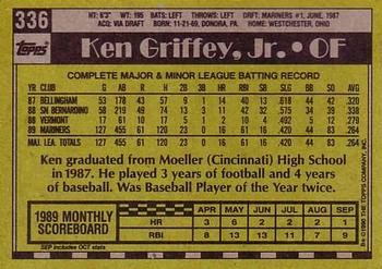 1990 Topps #336 Ken Griffey, Jr. PSA 9