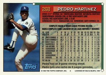 1994 Topps Bilingual #268 Pedro Martinez