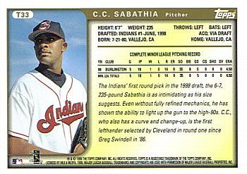 1999 Topps Traded & Rookies #T33 C.C. Sabathia BGS 9.0