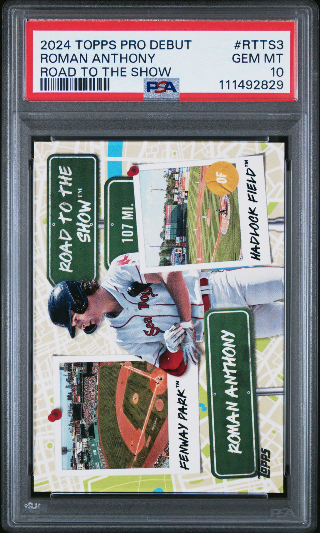 2024 Topps Pro Debut Road To The Show #RTTS3 Roman Anthony PSA 10