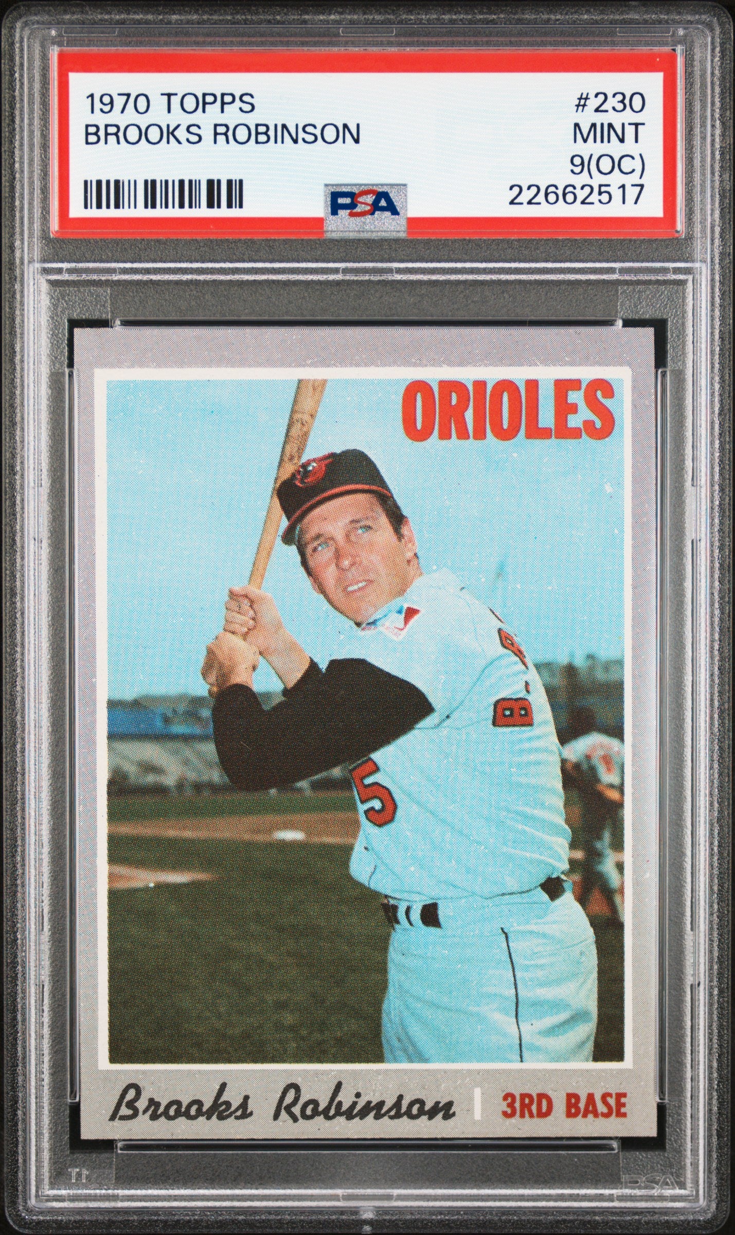 1970 Topps #230 Brooks Robinson PSA 9