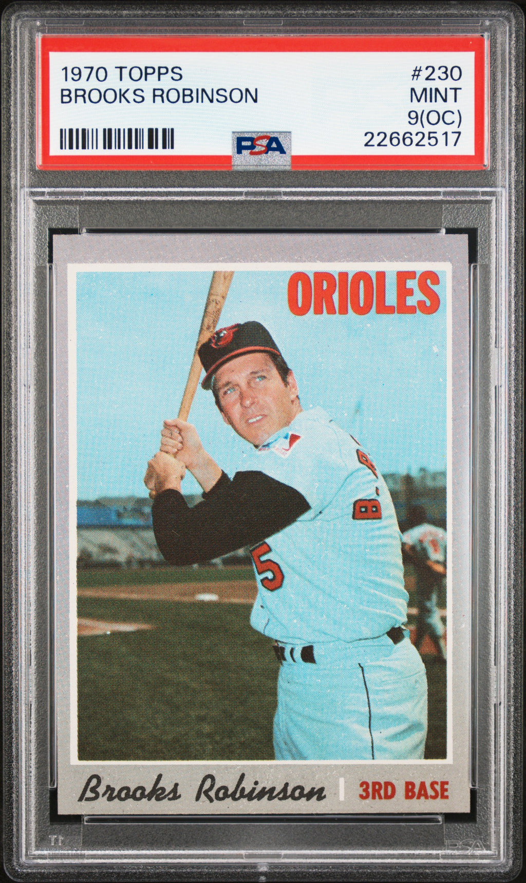 1970 Topps #230 Brooks Robinson PSA 9