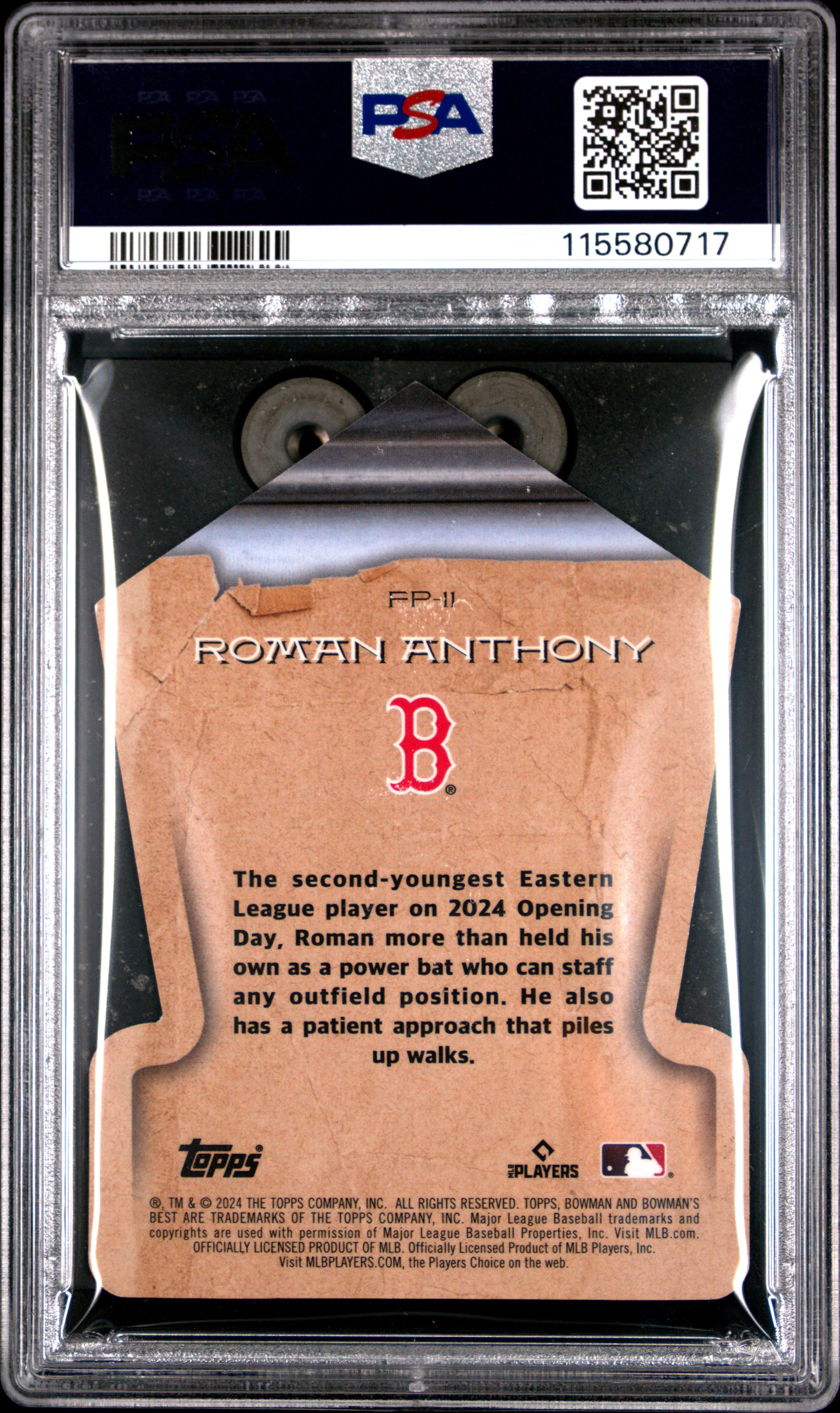 2024 Bowman'S Best Fabled Phenoms #FP11 Roman Anthony PSA 9