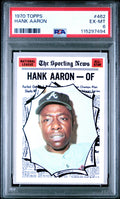 1970 Topps #462 Hank Aaron PSA 6