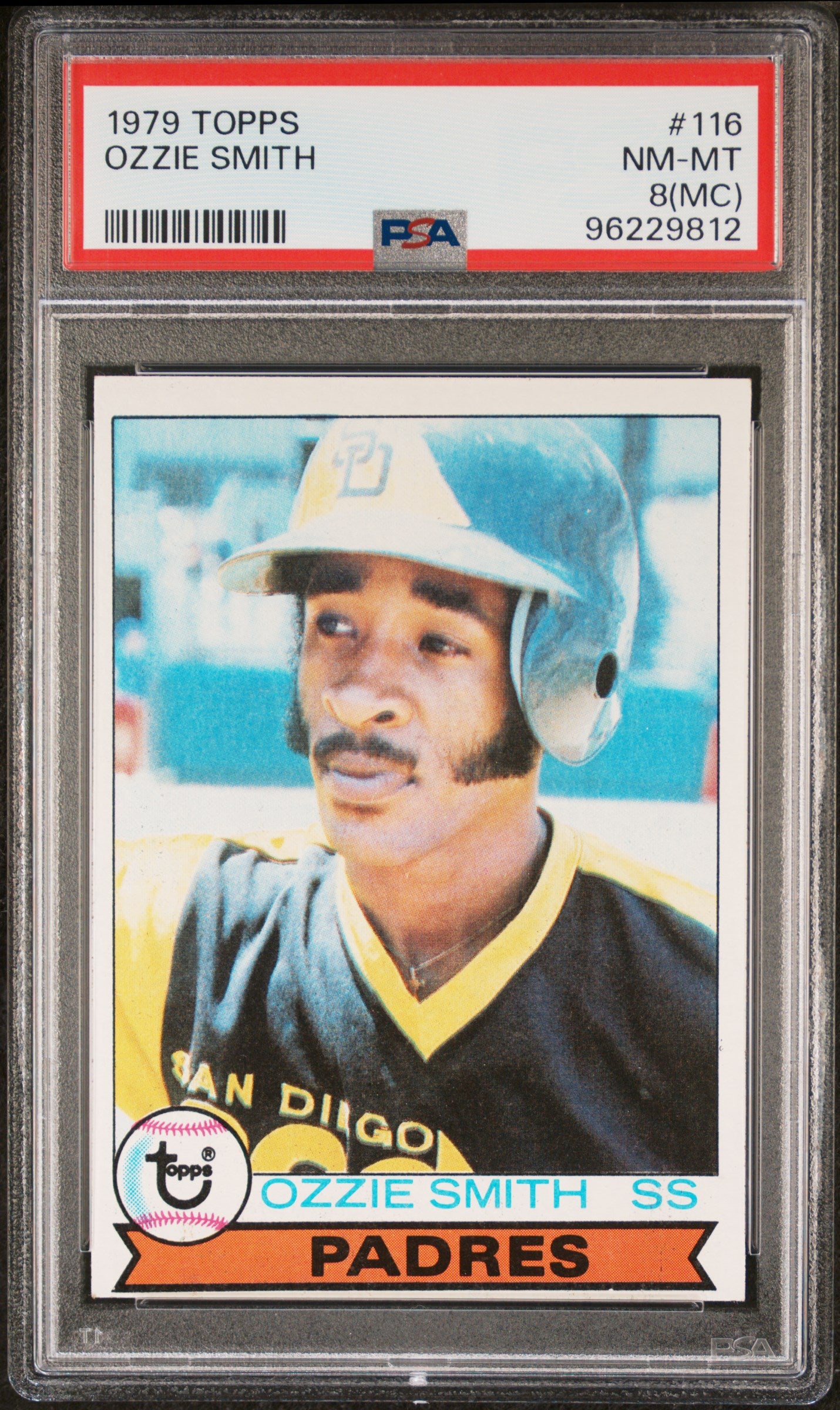 1979 Topps #116 Ozzie Smith PSA 8