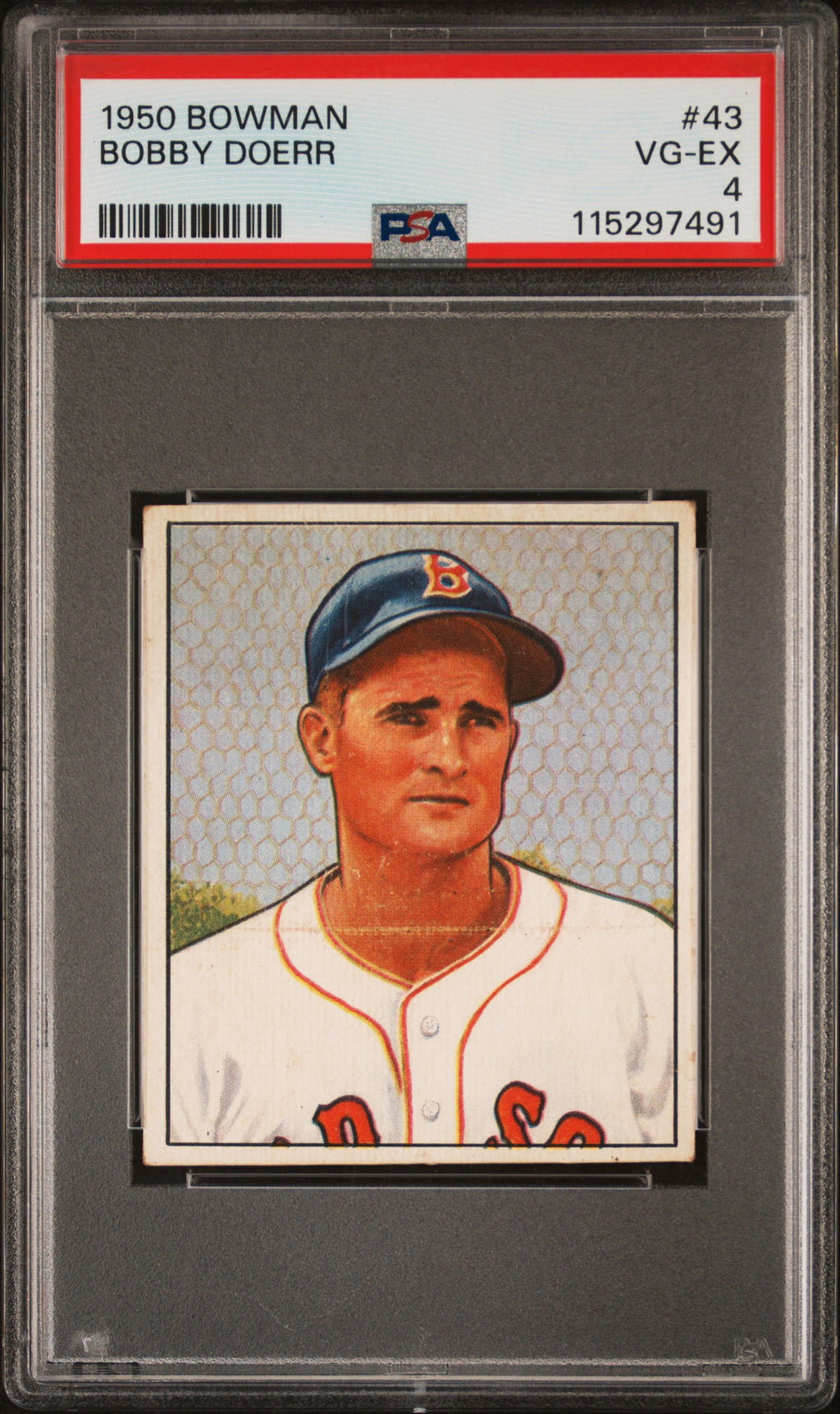 1950 Bowman #43 Bobby Doerr PSA 4