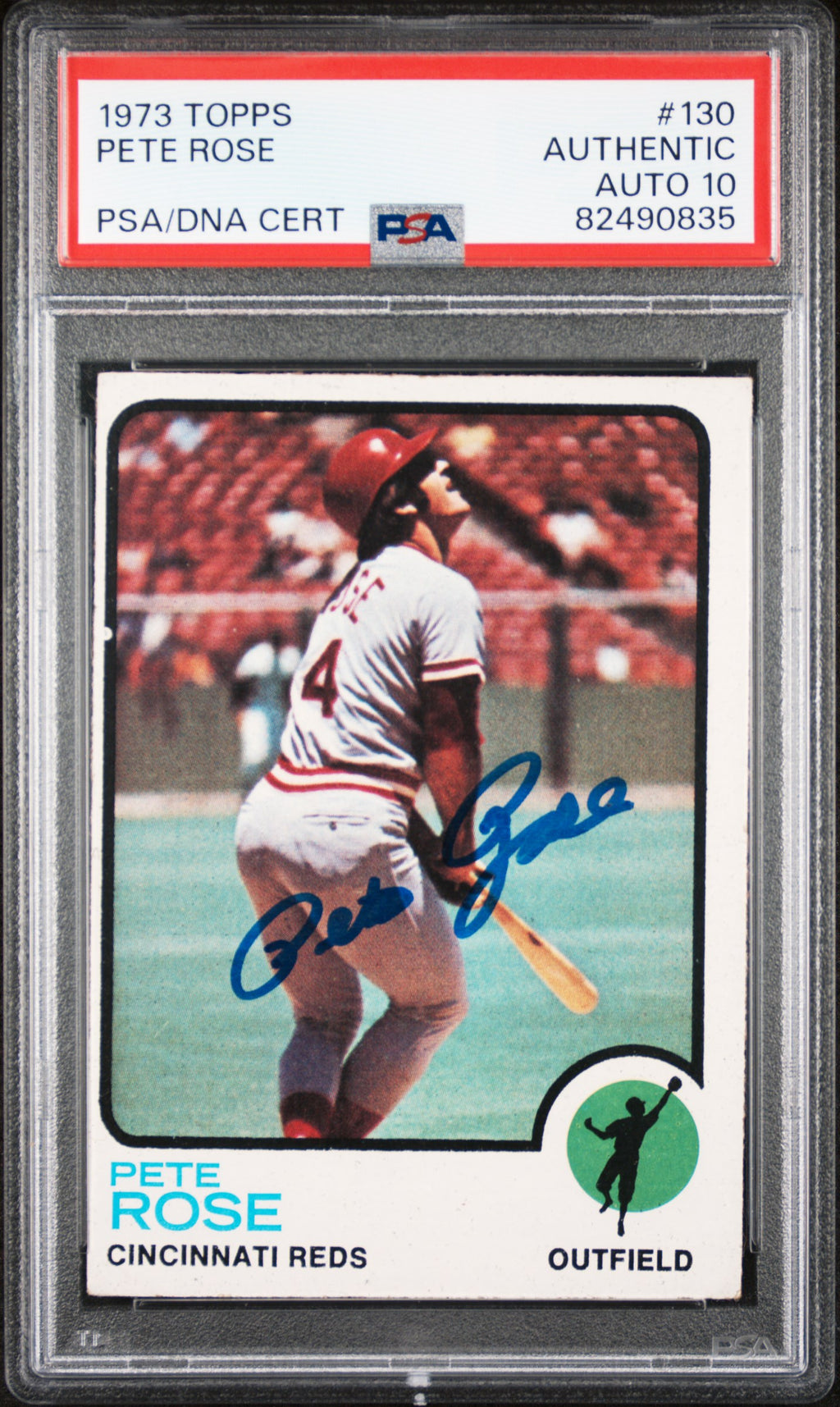 1973 Topps #130 Pete Rose PSA 1