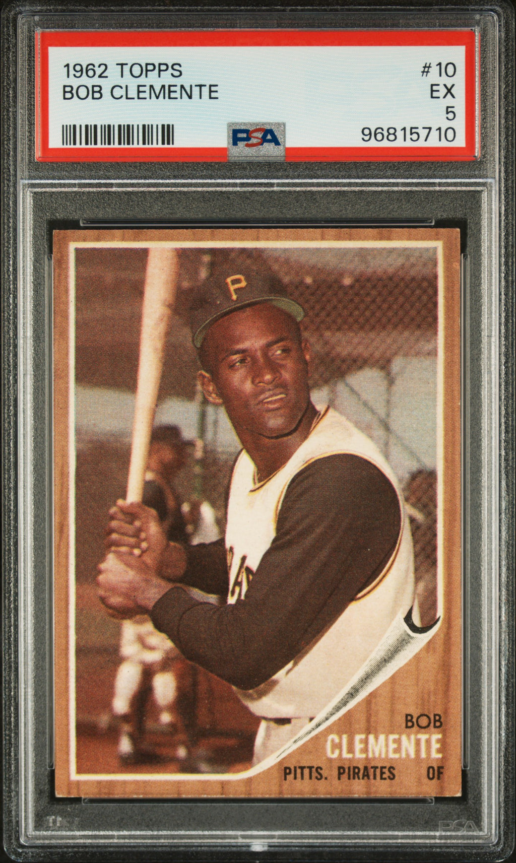 1962 Topps #10 Bob Clemente PSA 5