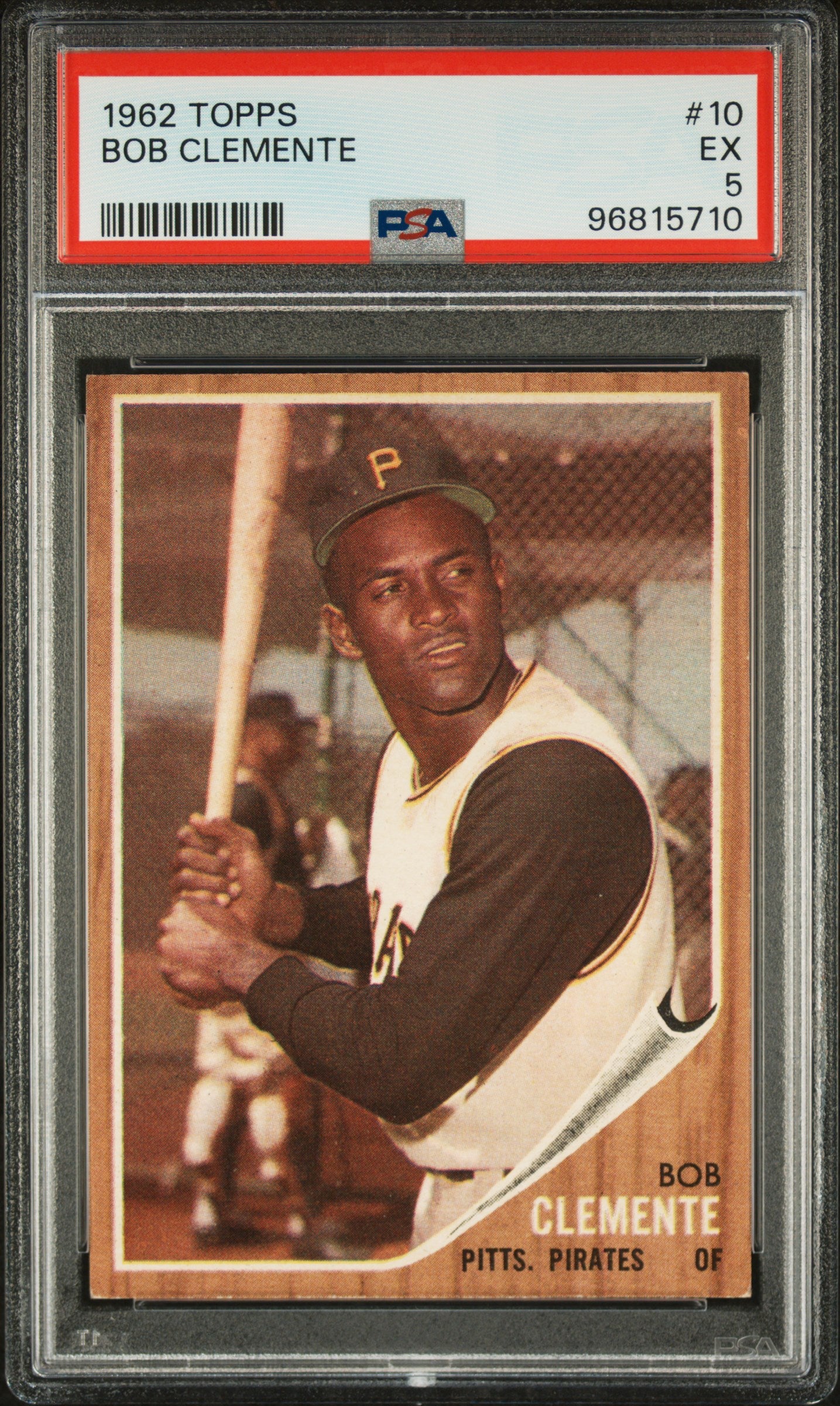 1962 Topps #10 Bob Clemente PSA 5
