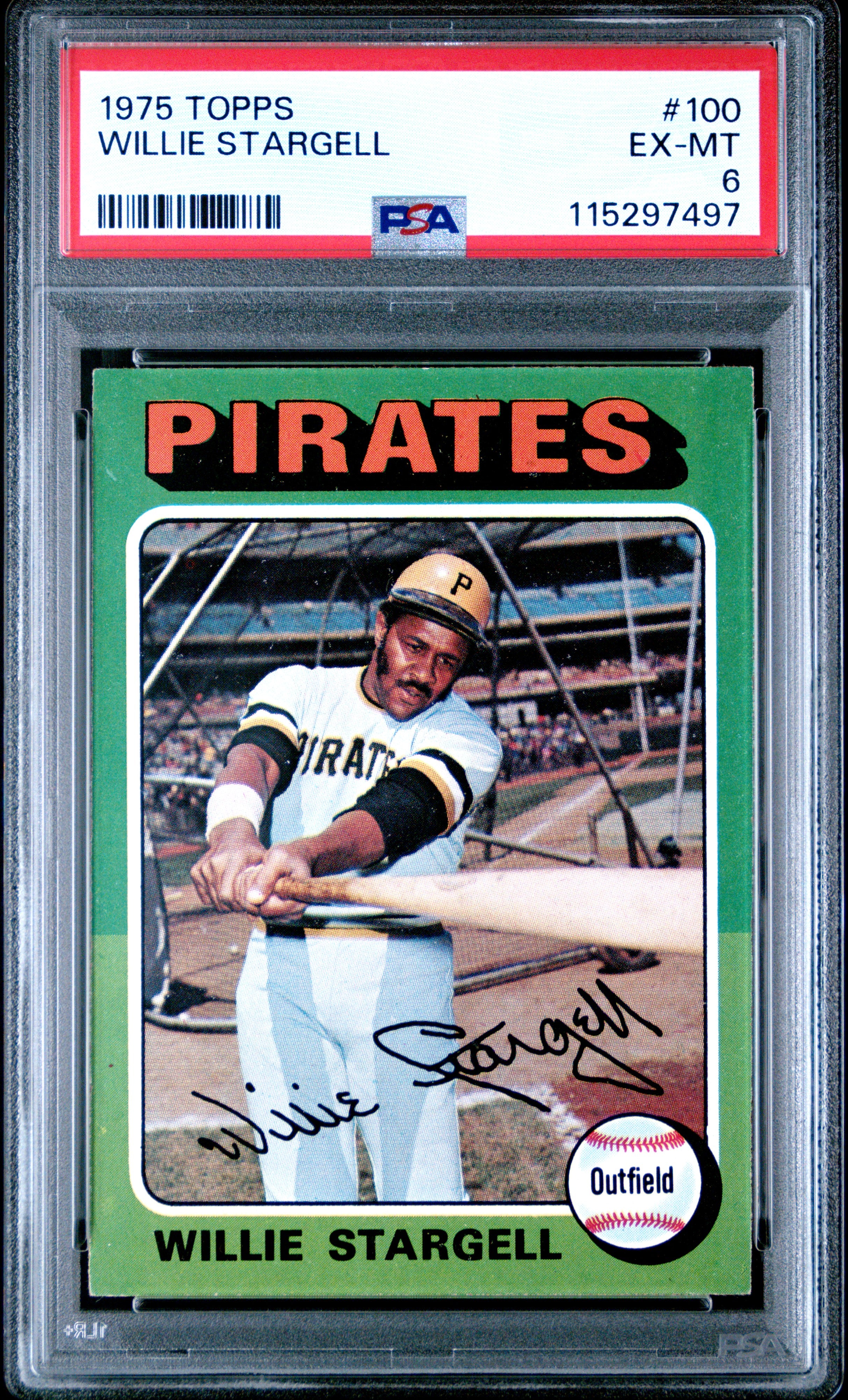 1975 Topps #100 Willie Stargell PSA 6