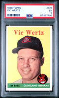 1958 Topps #170 Vic Wertz PSA 5