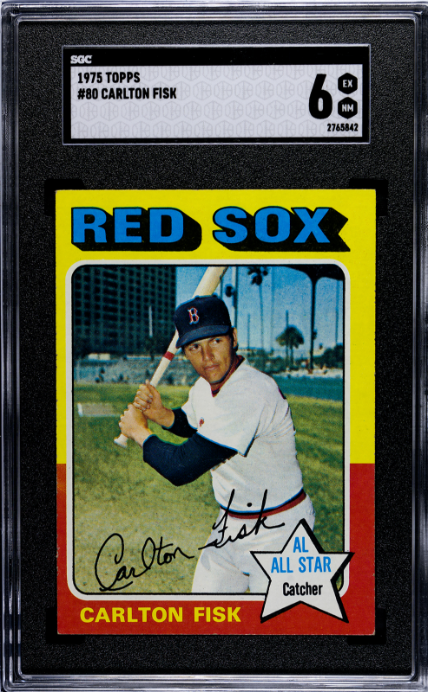 1975 Topps #80 Carlton Fisk SGC 6