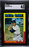 1975 Topps #80 Carlton Fisk SGC 6