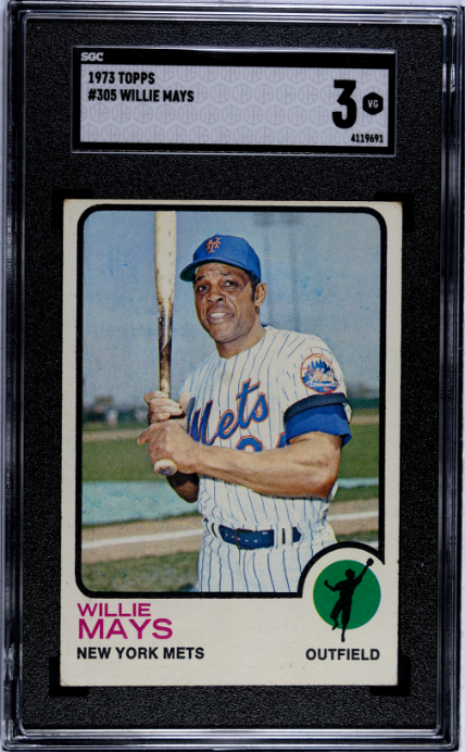1973 Topps #305 Willie Mays SGC 3