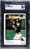 1973 Topps #100 Hank Aaron SGC 5