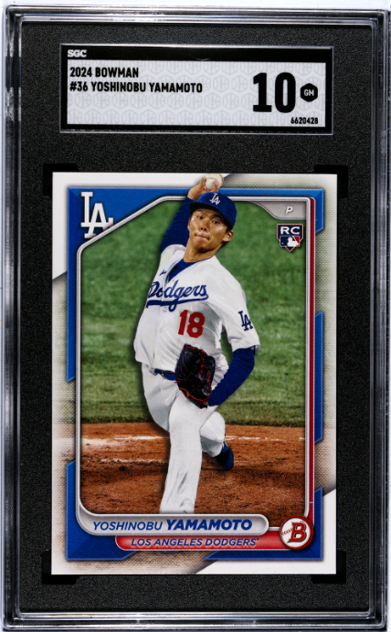 2024 Bowman #36 Yoshinobu Yamamoto SGC 10