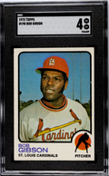 1973 Topps #190 Bob Gibson SGC 4