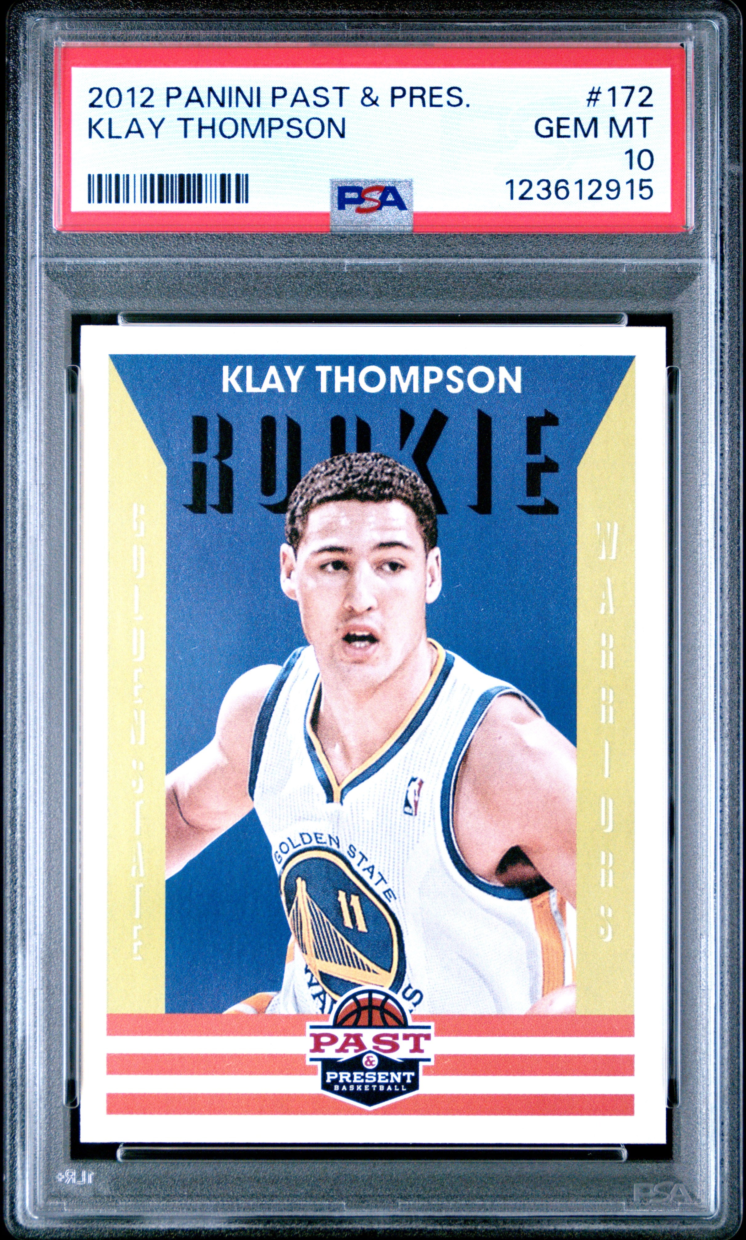 2012 Panini Past & Present #172 Klay Thompson PSA 10
