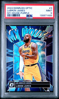 2024 Panini Donruss Optic My House #3 Lebron James My House-Purple PSA 9