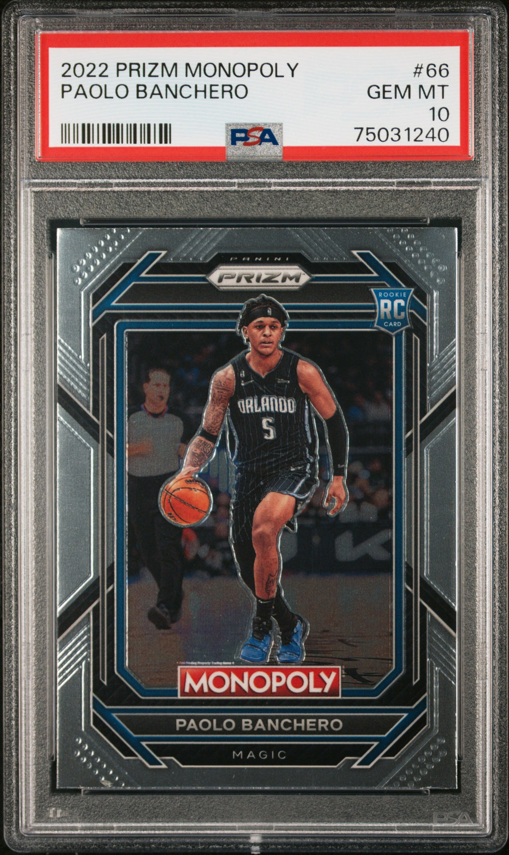2022 Panini Prizm Monopoly #66 Paolo Banchero PSA 10
