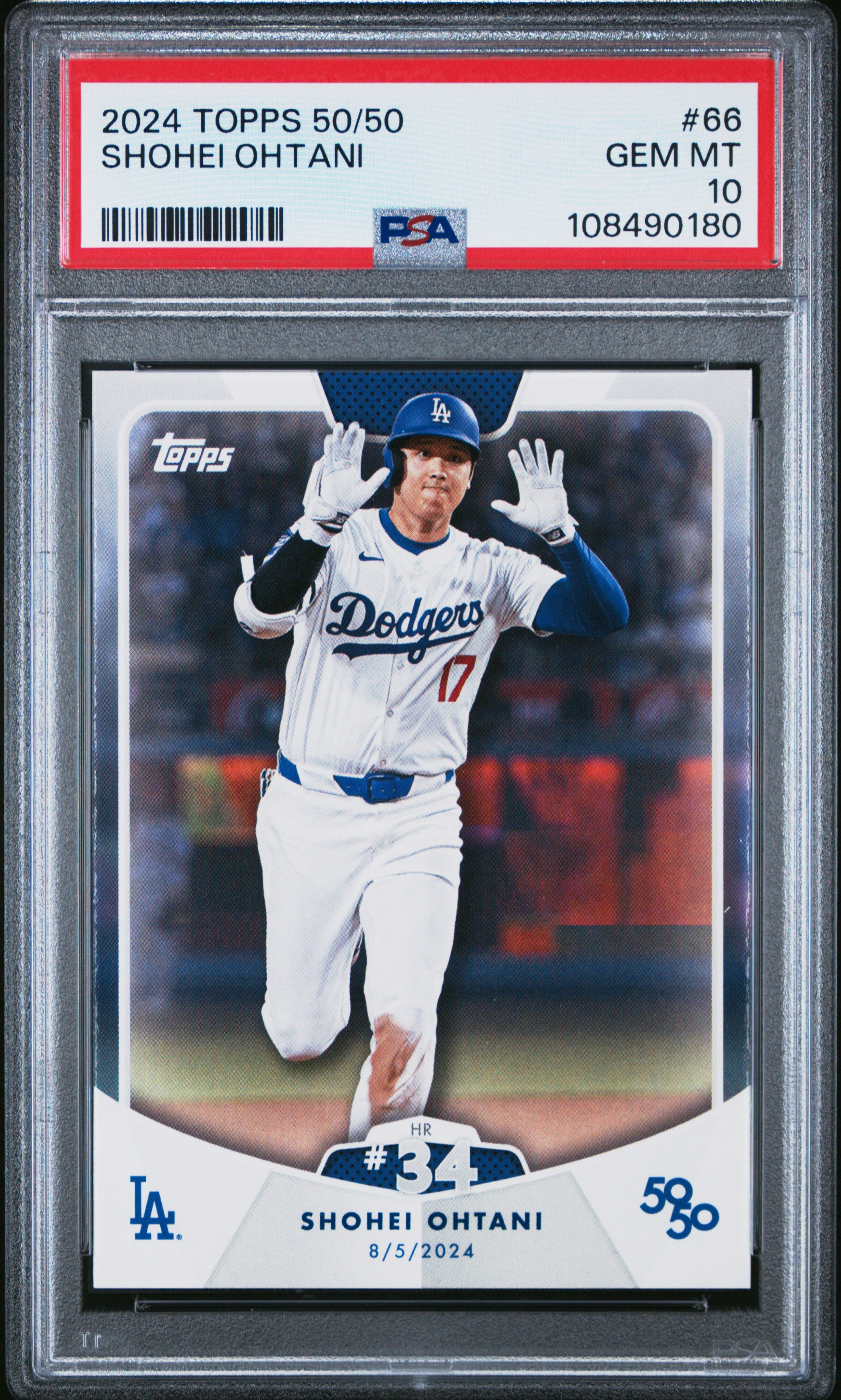 2024 Topps 50/50 Shohei Ohtani #66 Shohei Ohtani PSA 10