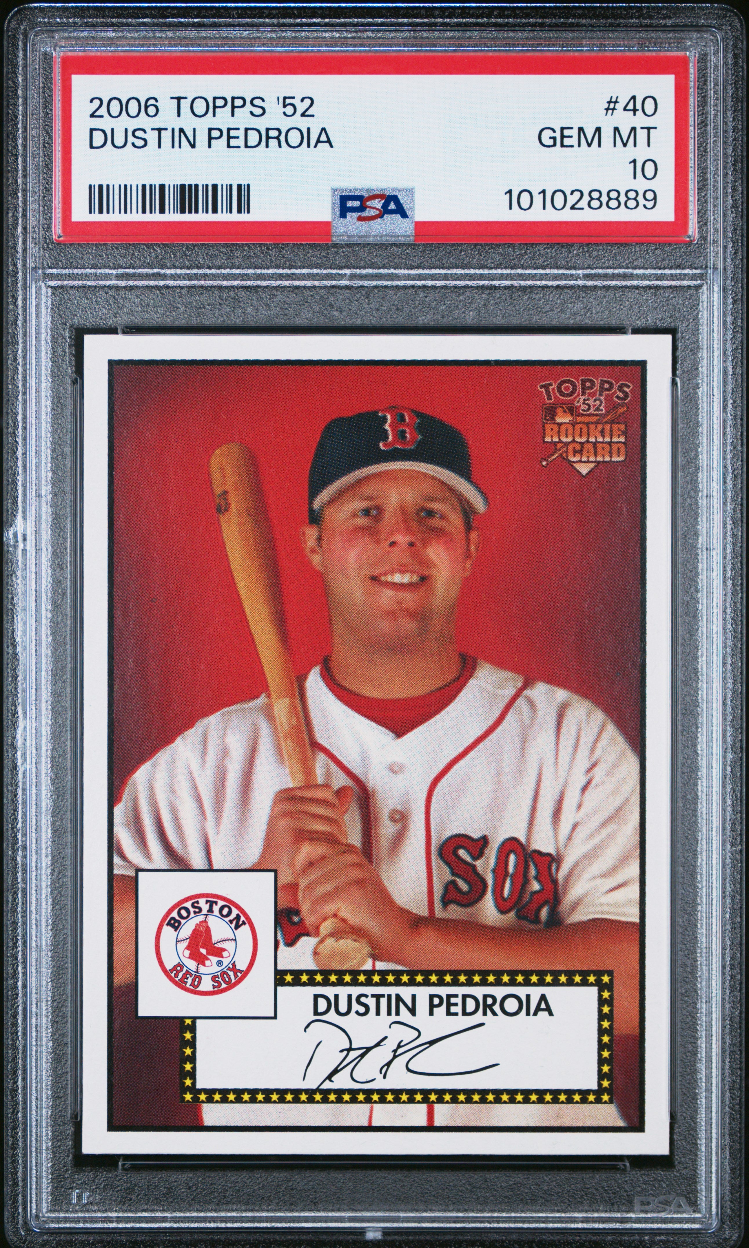 2006 Topps '52 #40 Dustin Pedroia PSA 10