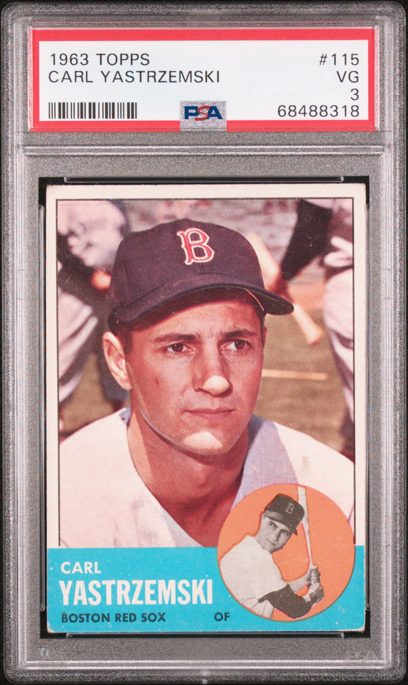 1963 Topps #115 Carl Yastrzemski PSA 3