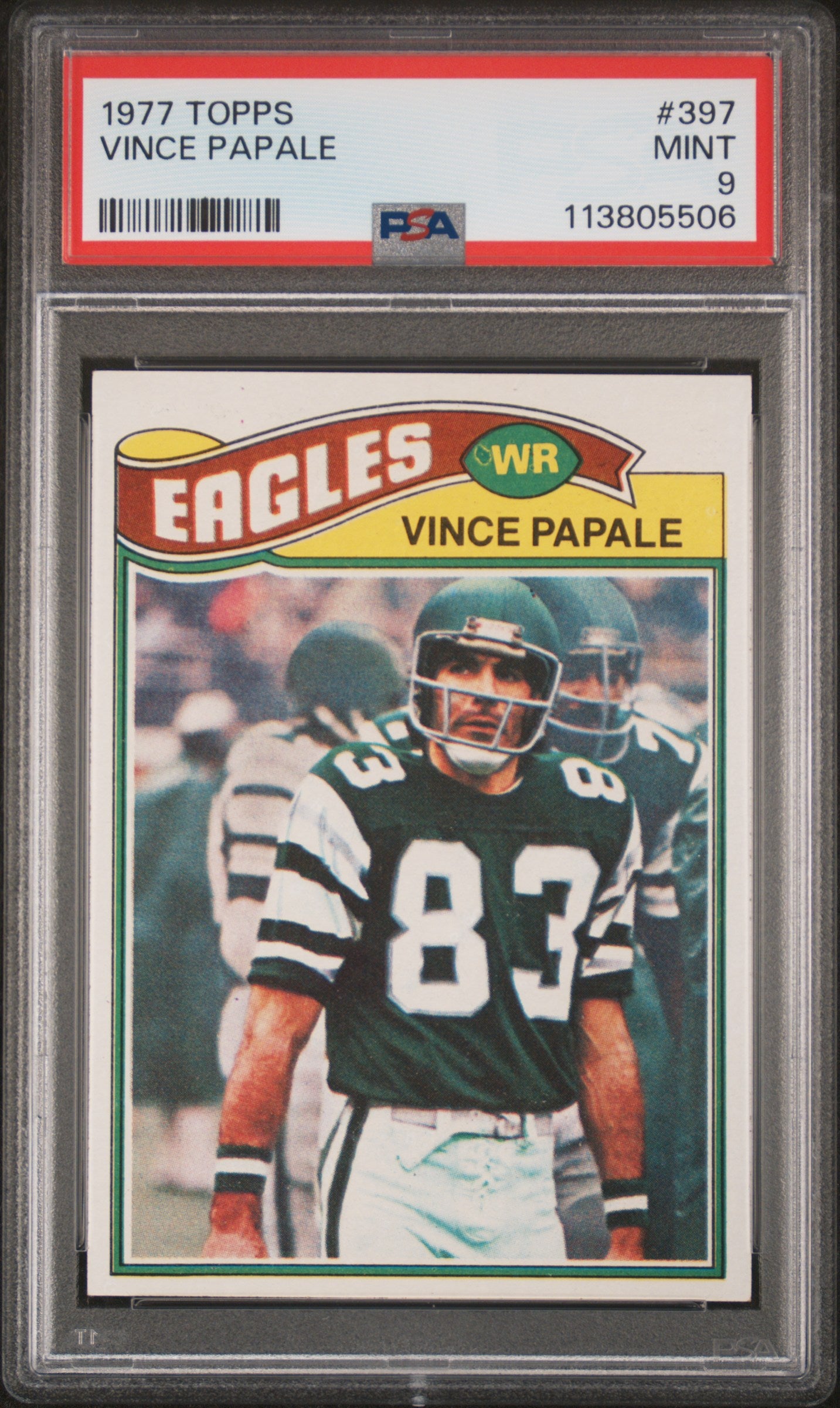 1977 Topps #397 Vince Papale PSA 9