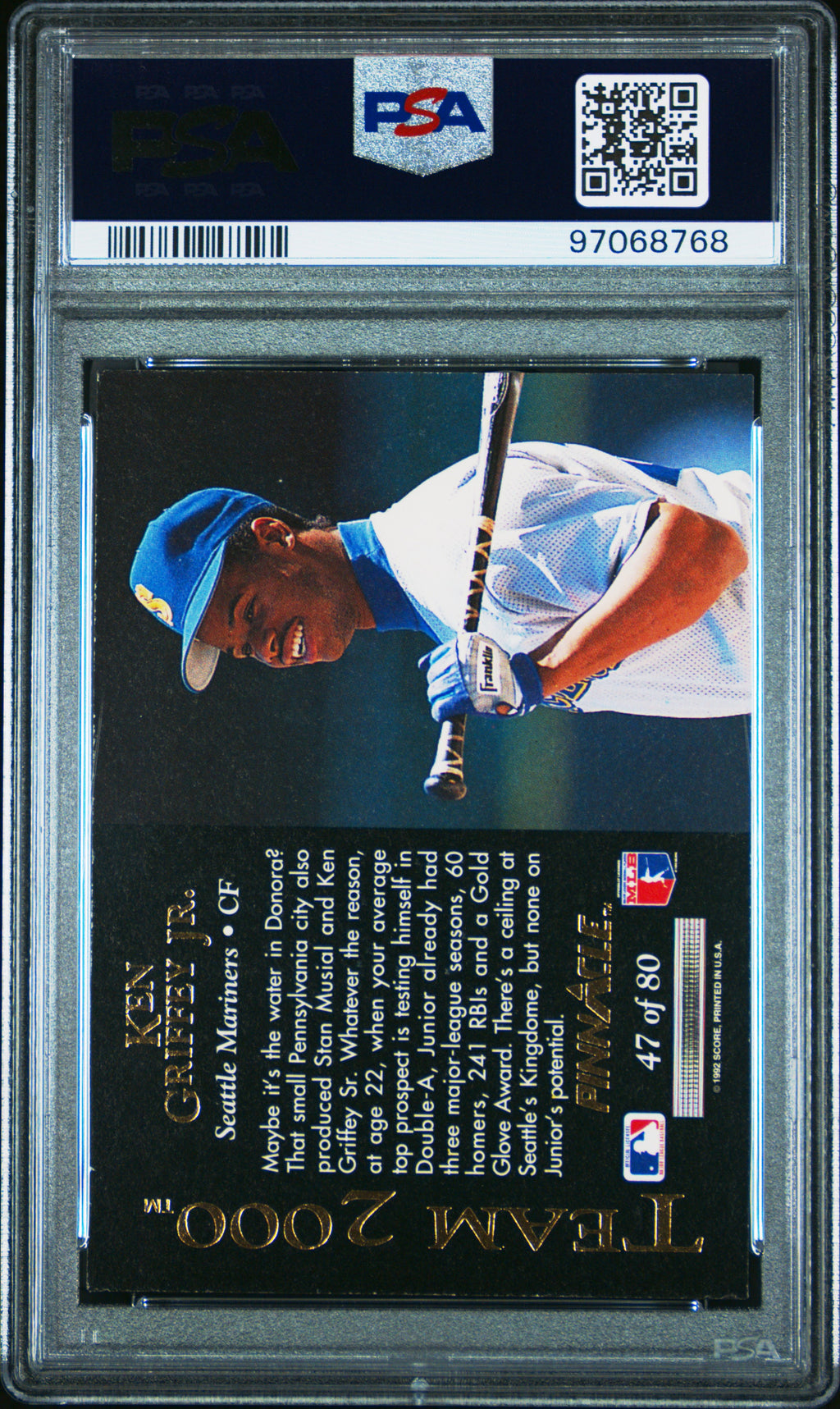 1992 Pinnacle Team 2000 #47 Ken Griffey Jr. Team 2000 PSA 8.5