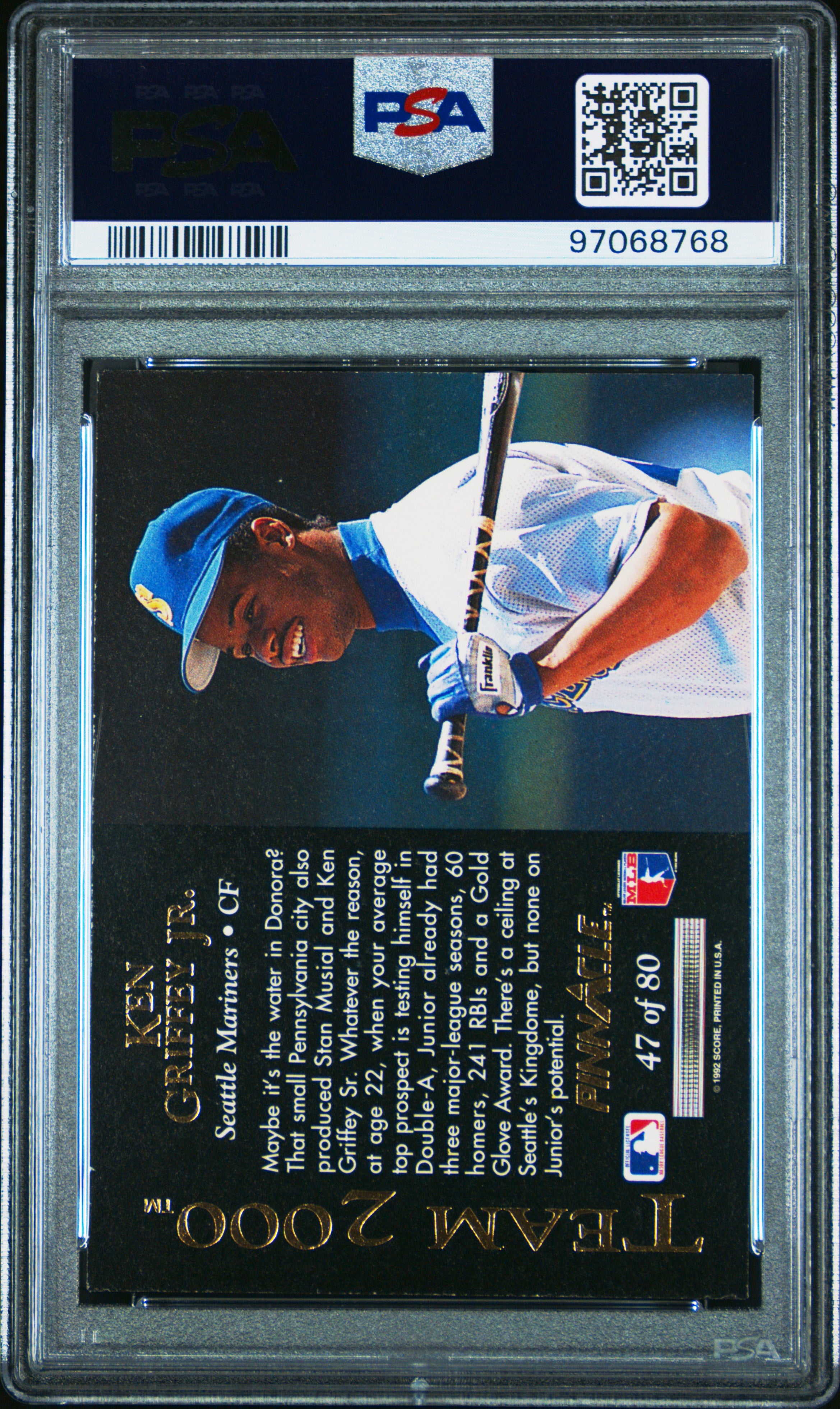 1992 Pinnacle Team 2000 #47 Ken Griffey Jr. Team 2000 PSA 8.5