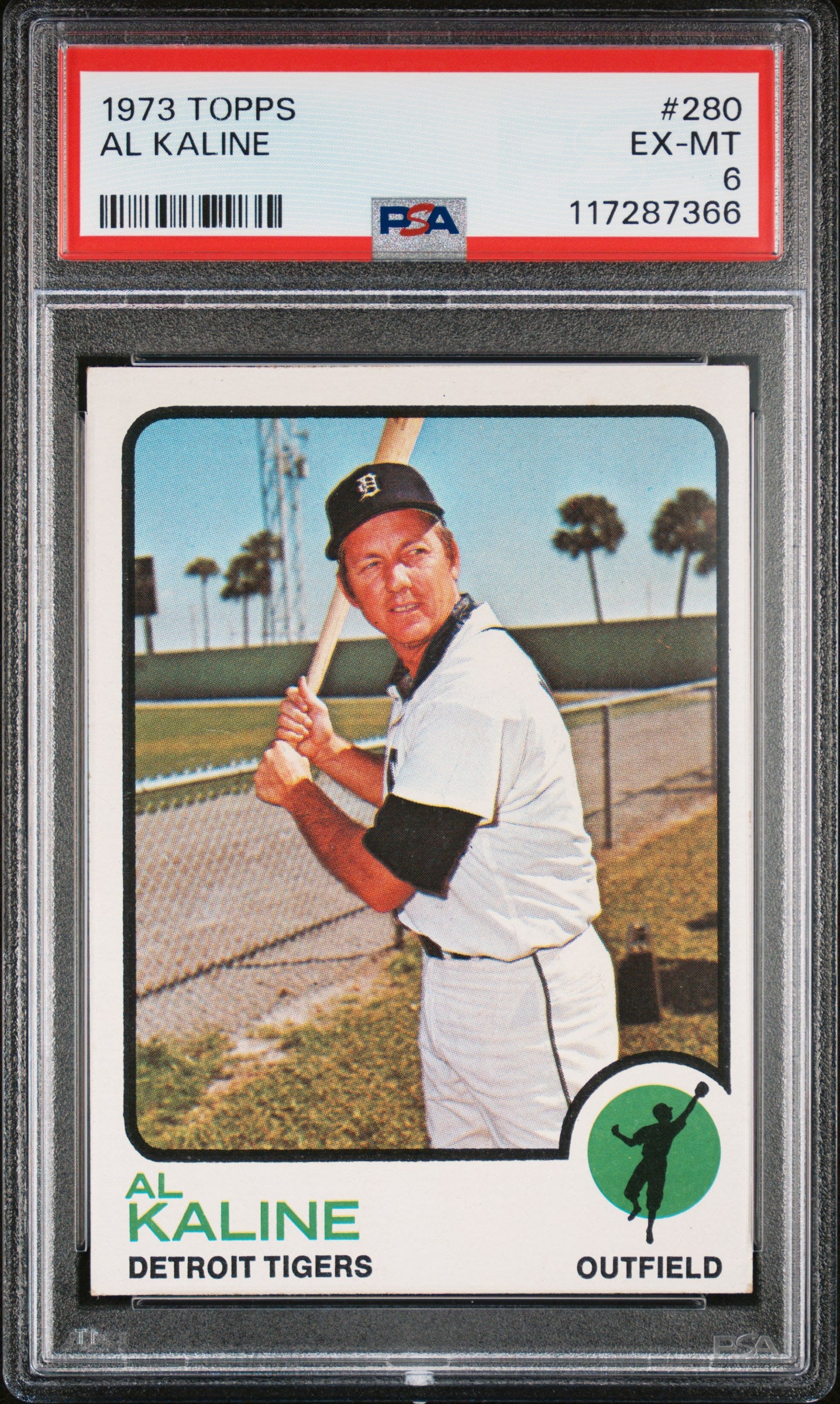 1973 Topps #280 Al Kaline PSA 6