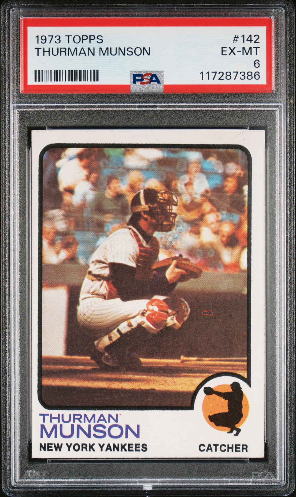 1973 Topps #142 Thurman Munson PSA 6