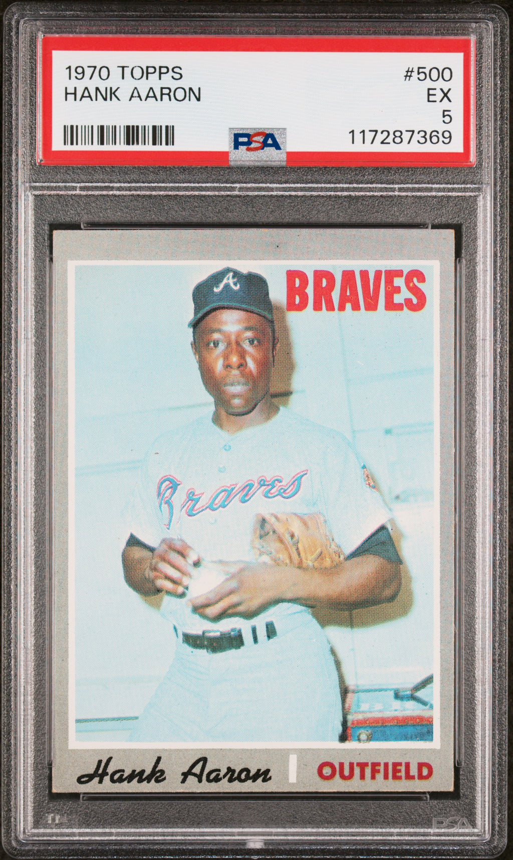 1970 Topps #500 Hank Aaron PSA 5