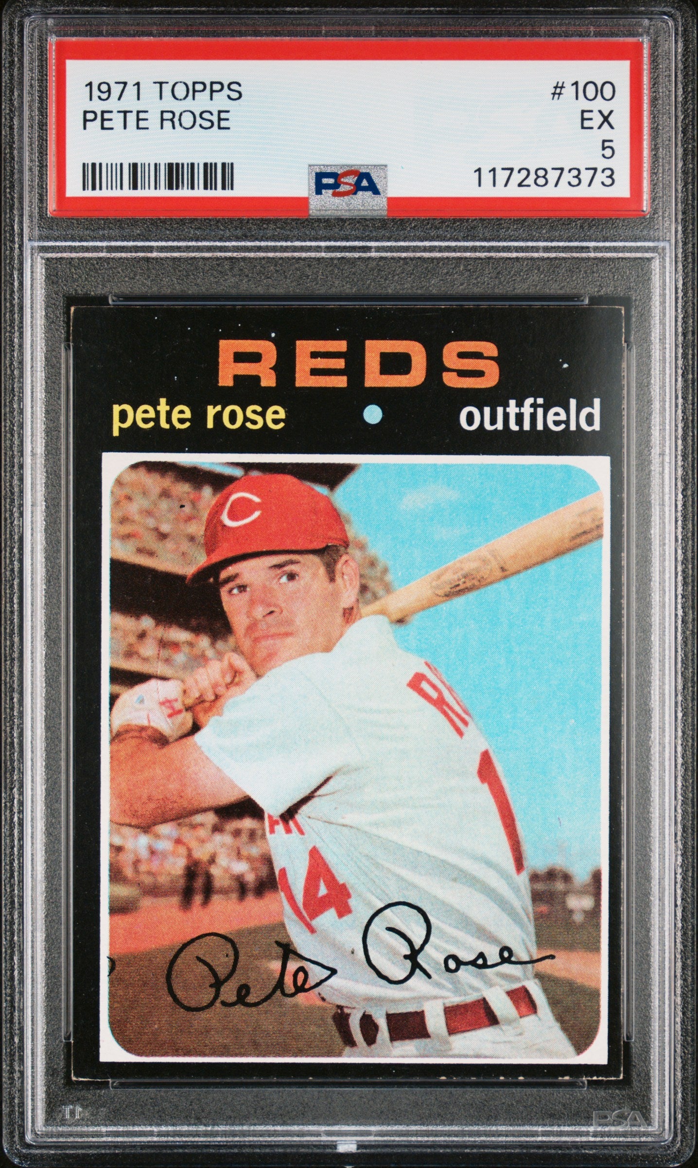 1971 Topps #100 Pete Rose PSA 5