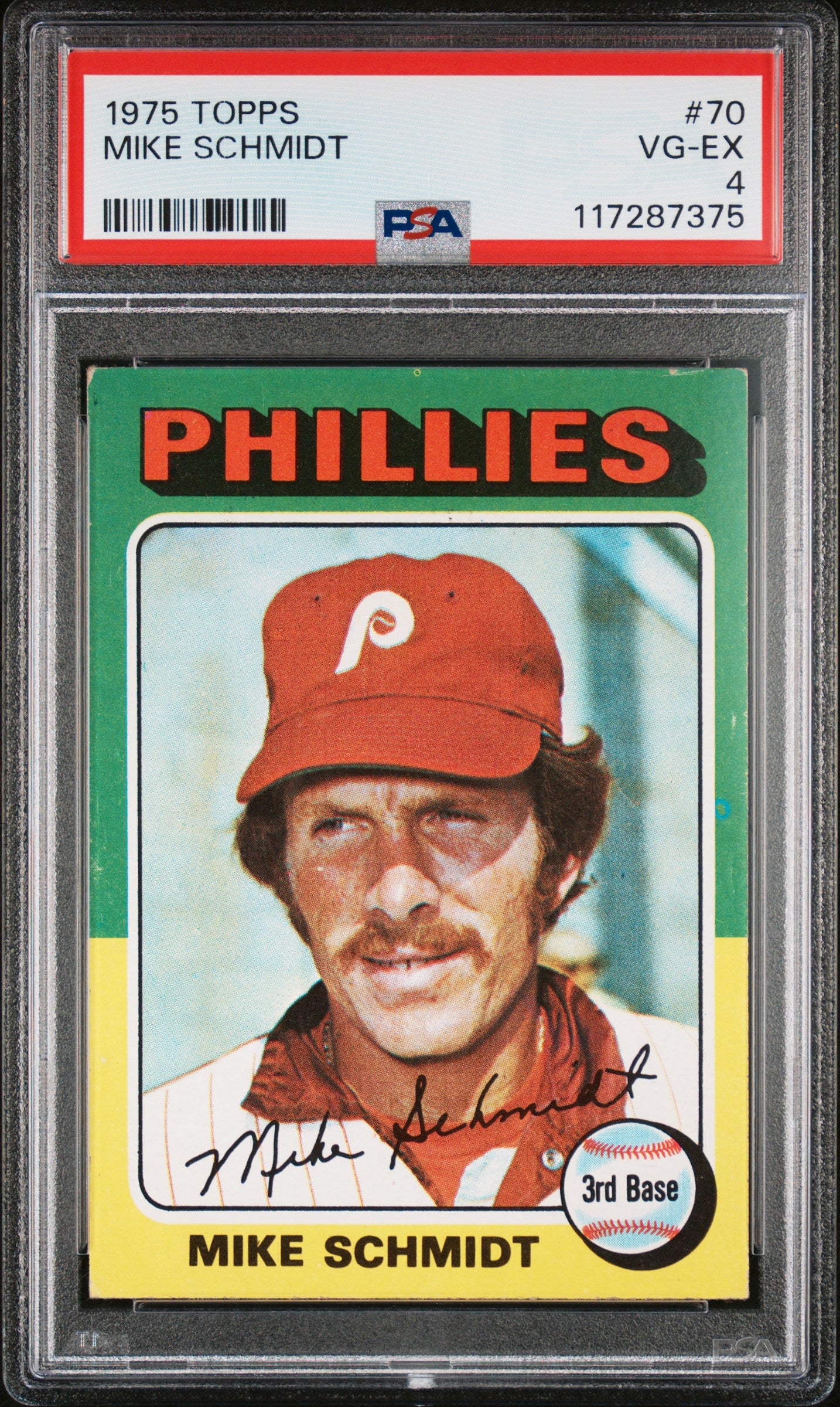 1975 Topps #70 Mike Schmidt PSA 4