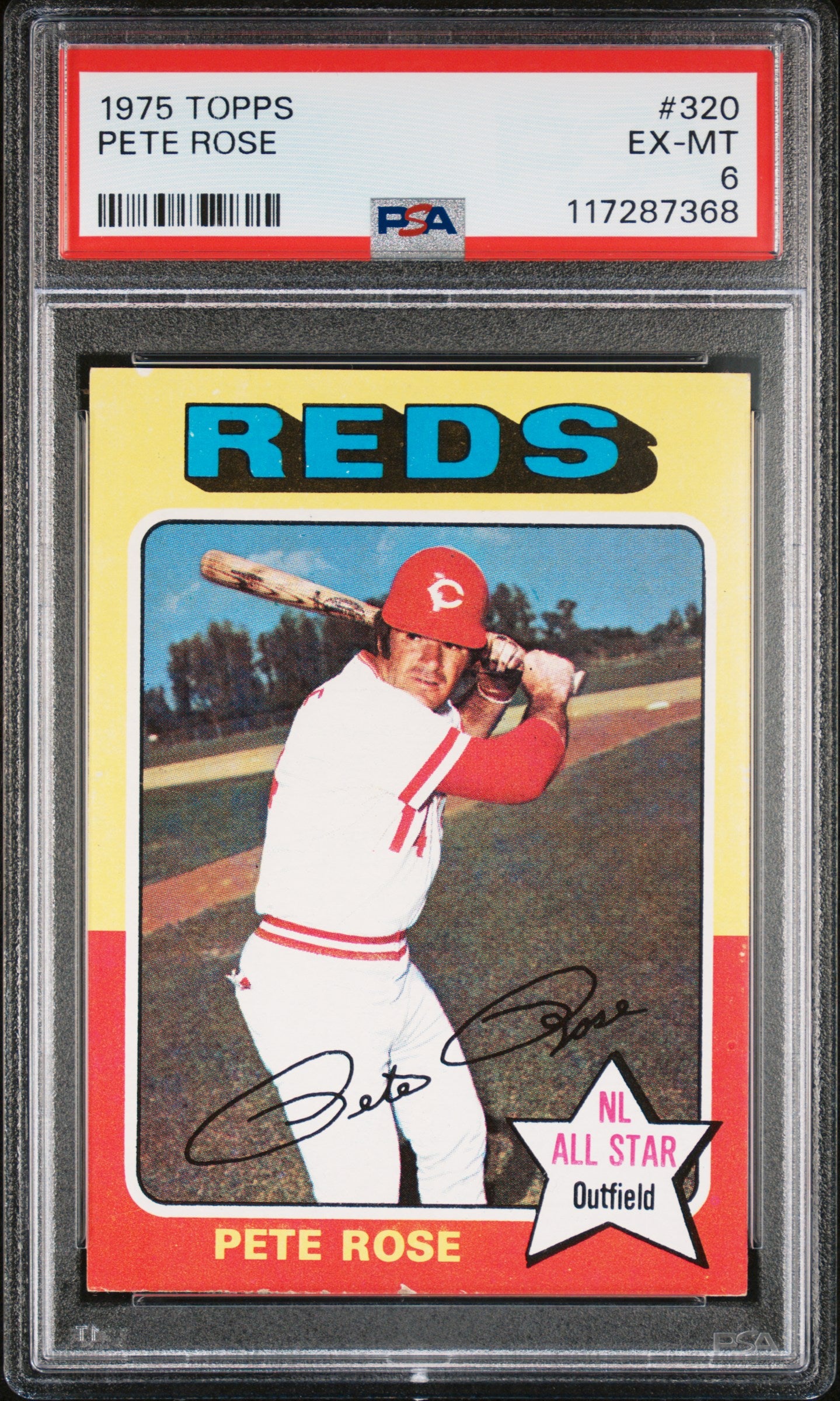 1975 Topps #320 Pete Rose PSA 6