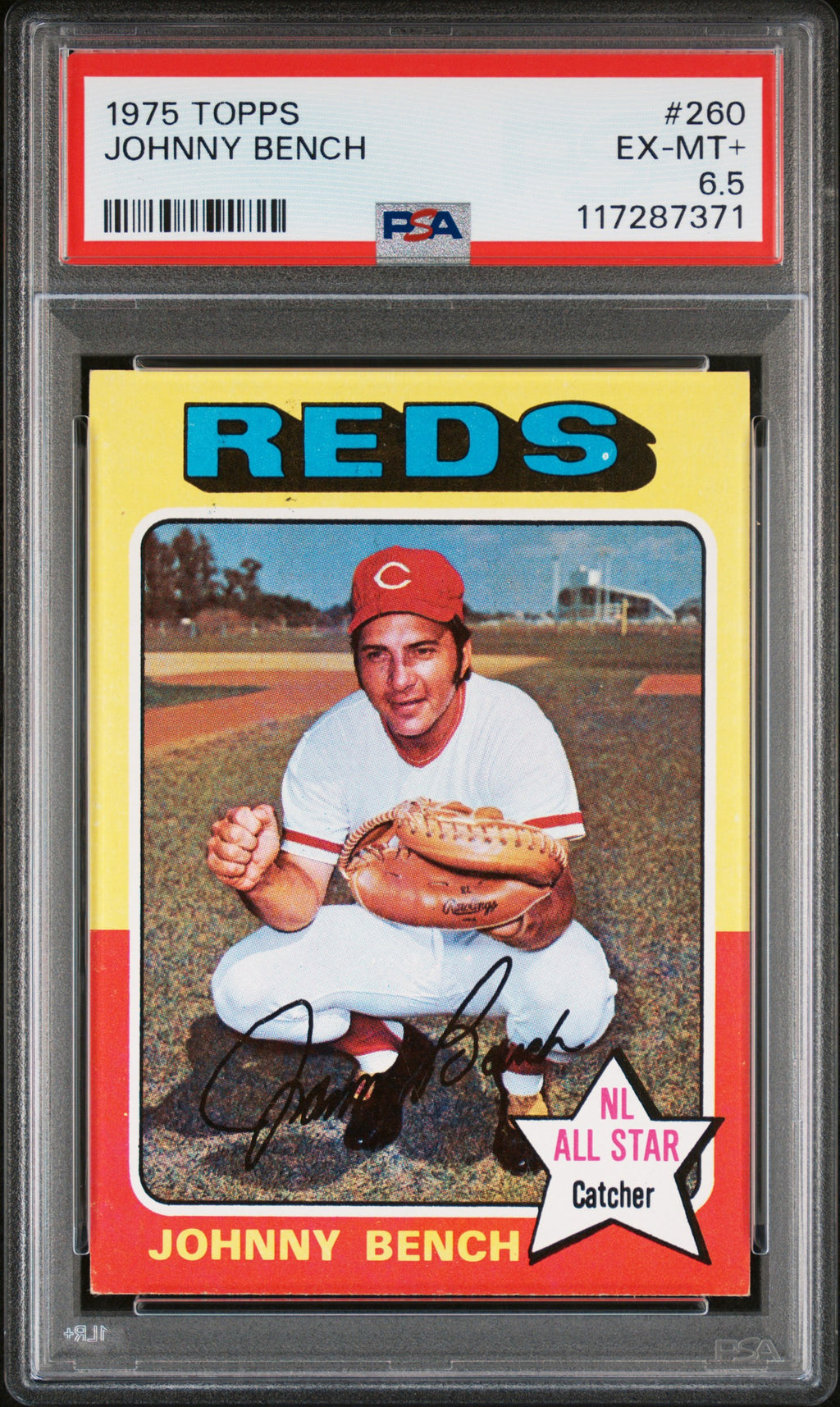 1975 Topps #260 Johnny Bench PSA 6.5