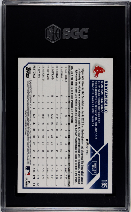 2023 Topps #185 Brayan Bello SGC 10