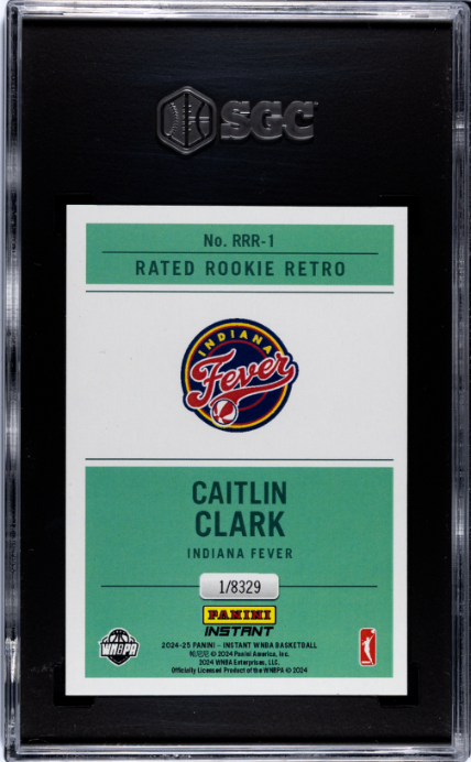 2024-25 Panini Instant Wnba #RRR-1 Caitlin Clark Rated Rookie Retro SGC 9