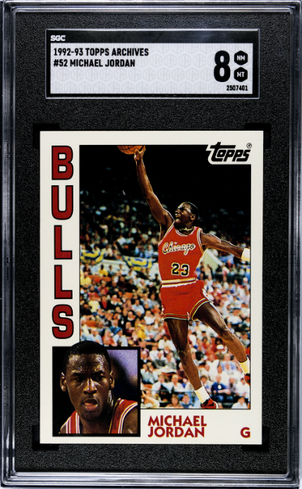 1992-93 Topps Archives #52 Michael Jordan SGC 8