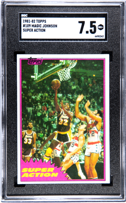 1981-82 Topps #109 Magic Johnson Super Action SGC 7.5