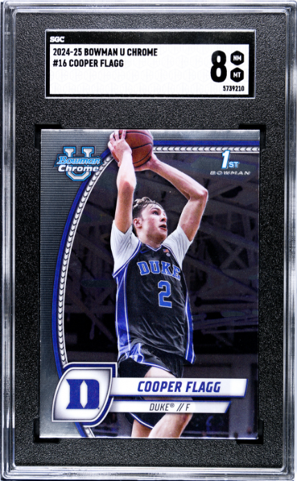 2024-25 Bowman U Chrome #16 Cooper Flagg SGC 8