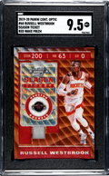 2019-20 Panini Contenders Optic #68 Russell Westbrook Red Wave Prizm SGC 9.5