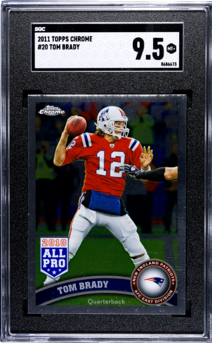 2011 Topps Chrome #20 Tom Brady SGC 9.5