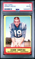 1963 Topps #1 Johnny Unitas PSA 4