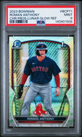 2023 Bowman Chrome Prospects #BCP71 Roman Anthony Chr Pros-Lunar Glow Ref PSA 9
